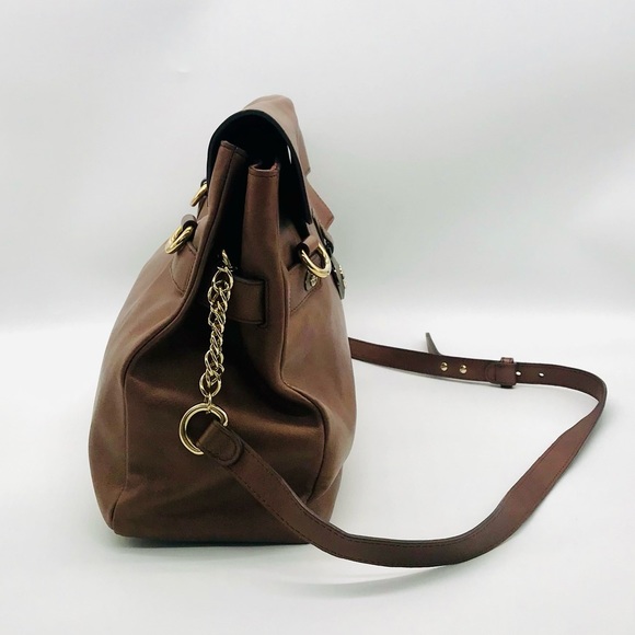 Versace Vitello Perlato Bronze Messenger Bag - Picture 4 of 15